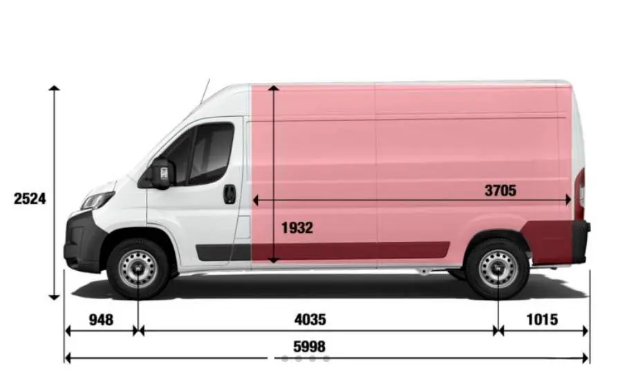 Medidas y dimensiones de la Food Truck modelo Fiat Ducato L3H2